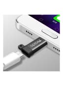 محول OTG صغير من Micro إلى Type-C أسود | Yesido Micro To Type-C Connecting Adapter