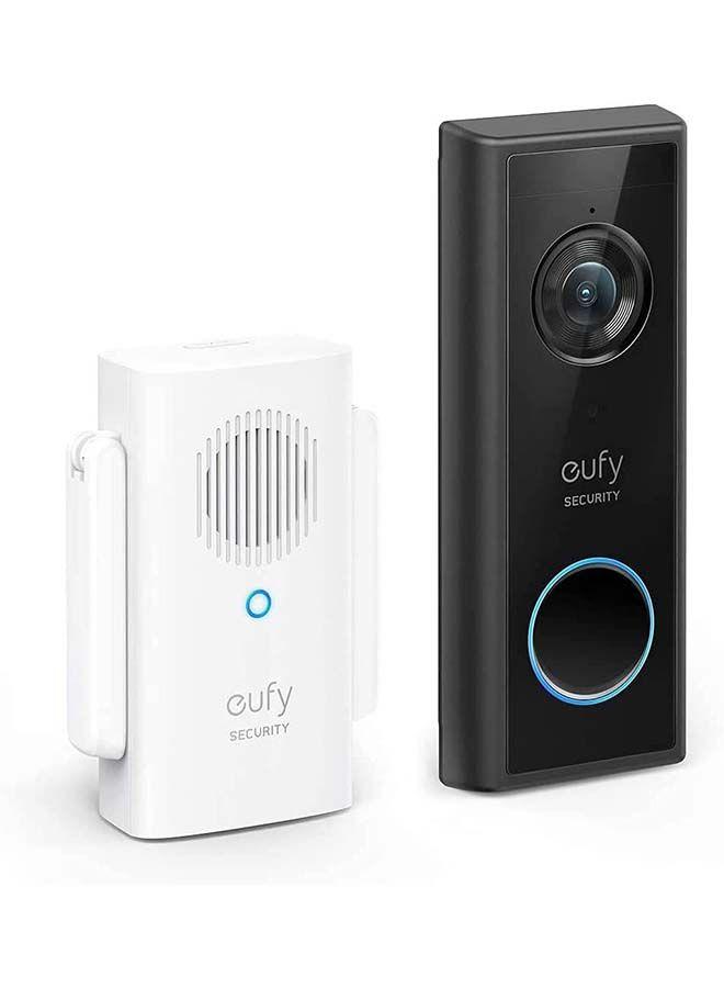 جرس باب مع كامير واي فاي دقة 1080 بكسل 120 يوم أبيض يوفي Eufy Security Wi-Fi Video Doorbell Kit
