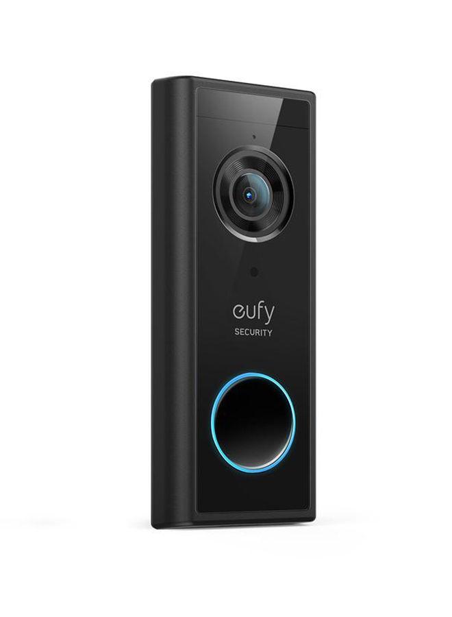 جرس باب لاسلكي فيديو بدقة 2K أسود يوفي Eufy Security, Wireless Add-on Video Doorbell With 2K Resolution