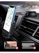 UGREEN Car Phone Holder Dashboard Phone Holder 360 Degrees Rotatable Car Phone Stand Mobile Stand for iPhone 13 Pro Pro Max Mini Galaxy Huawei and all 4.7-7.2'' Phone Black