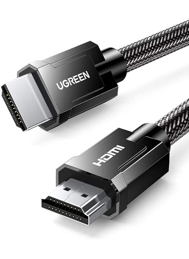 UGREEN HDMI Cable 8K 3M Ultra High-Speed Cord 48Gbps Support 8K@60Hz, 4K@120Hz, 3D, 7860x4320P UHD, HDR, eARC, HDCP 2.2 Compatible For MacBook Pro 2021/PS4/PS5, Sky Q Box-1M Black