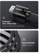 كابل hdmi ( بدقة 4K ، طول 3 متر  ) - اسود UGREEN -  HDMI Cable Ultra High-Speed Cord 48 Gbps - 209255