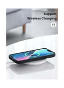 UGREEN Silicone Protective Case Compatible with iPhone 13 Pro 6.1 inch Soft Liquid Gel Rubber Cover Shockproof Bumper Anti-Scratch Anti-Fingerprint Anti-Drop Slim Thin Cover for iPhone 13 Pro Black Dark