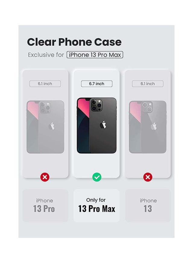 UGREEN iPhone Protective Case Compatible for iPhone 13 Pro Max Clear Case with Shock Absorption Anti Scratch TPU Precise Cutouts Slim Fit iPhone Crystal Case iPhone 13 Pro Max Black Cover 6.7 inch Black - SW1hZ2U6NTQyNTg4