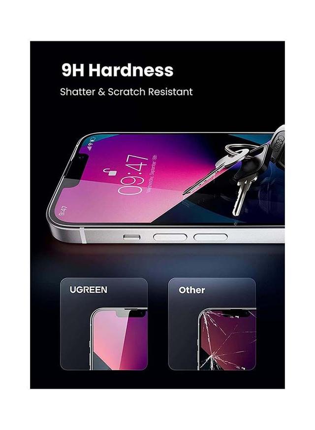 UGREEN 2 Pack Screen Protector Compatible for iPhone 13 ProMax 6.7Inch Tempered Glass Screen Protector Anti-Scratch with Alignment Frame Bubble Free Scratch Resistant Compatible with iPhone 13 ProMax Clear - SW1hZ2U6NTQyOTEw