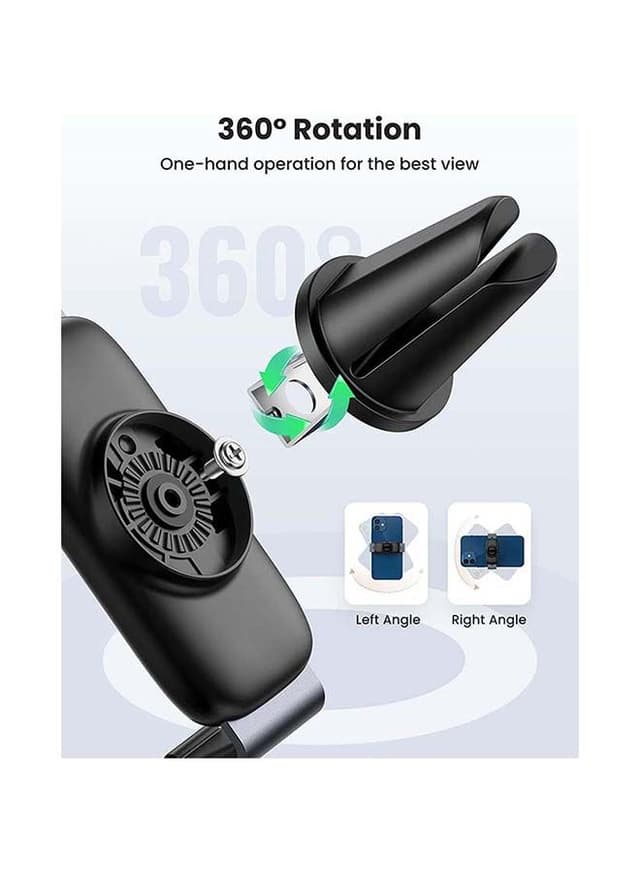 حامل جوال للسيارة  - اسود UGREEN - Mini Air Vent Car Mount For iPhone 13/13 Mini/13Pro/ 13 Pro Max/11/12 mini/Pro Max Galaxy S21 Ultra S20 S10 Devices