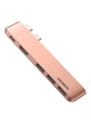 UGREEN USB C Hub for MacBook Pro 5-In-1 Type C Hub Adapter with 4K HDMI, USB-C Gen 2 port, 3*USB 3.0 Pink