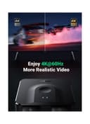 UGREEN HDMI Splitter 2 in 1 Out HDMI Switcher With HDMI Cable Support 4K@60HZ 3D 1080P for PC Laptop Switch Blu-Ray Player Roku TV Stick Xbox PS5 PS4 HDTV Monitor Black