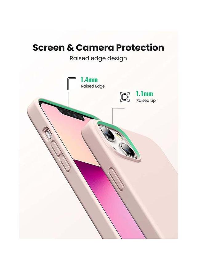 كفر ايفون 13 - وردي Silicone Anti-Scratch Protective Case For iPhone 13 6.1 inch - SW1hZ2U6NTQxNzQy