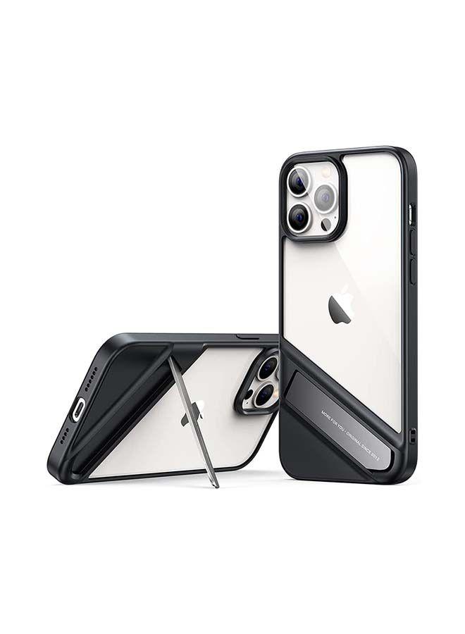 كفر سيليكون لجهاز iPhone 13 Pro Max شفاف بحواف سوداء Anti-Drop Slim Hard Back Stand Case For iPhone 13 Pro Max - UGreen