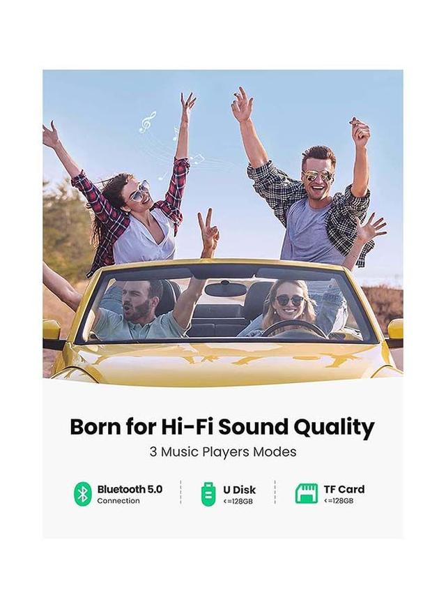 UGREEN Bluetooth FM Transmitter USB Car Charger 38W QC PD Fast Charging Radio Adapter Car Kit Built-in Mic Support Hands-Free Calls LED Backlit TF Card Flash Drive Black