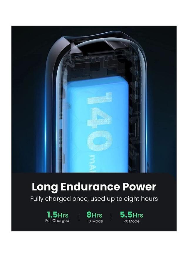 UGREEN Bluetooth 5.0 Audio Transceiver Wireless Bluetooth Transmitter and Receiver Adapter for Wireless Music Stream with Hand-free Call Black