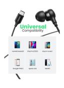 سماعات سلك بمنفذ تايب سي عازلة للضوضاء أسود يوجرين Ugreen Black Noise Isolation USB-C  In-ear Headphone
