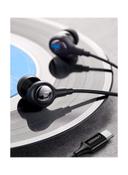 سماعات سلك بمنفذ تايب سي عازلة للضوضاء أسود يوجرين Ugreen Black Noise Isolation USB-C  In-ear Headphone