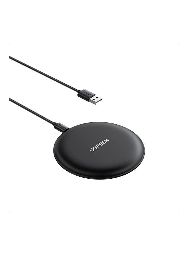 قاعدة شحن لاسلكي Qi بسرعة (15W) 15W Fast Qi Wireless Charging Pad Black