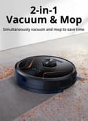 Eufy Robot X8 Hybrid Vacuum And Mop Cleaner 70W T2261 Black