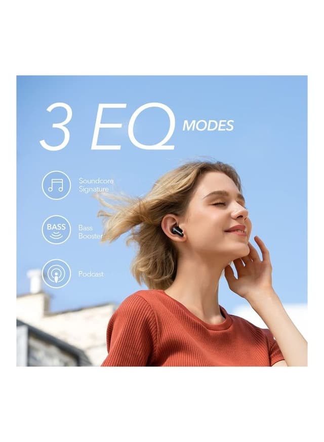Soundcore Life P2 Mini Bluetooth Earphones, 10mm Drivers with Big Bass Wireless Earbuds, Custom EQ, Bluetooth 5.2, 32H Playtime, USB-C for Fast Charging, Tiny Size for Commute, Work Black