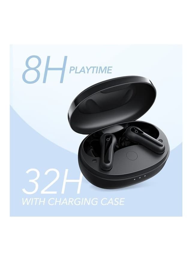 Soundcore Life P2 Mini Bluetooth Earphones, 10mm Drivers with Big Bass Wireless Earbuds, Custom EQ, Bluetooth 5.2, 32H Playtime, USB-C for Fast Charging, Tiny Size for Commute, Work Black
