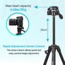 ترايبود ثلاثية الأرجل قابلة للطي  PROMATE Aluminium Alloy Tripod with Quick-Release Plate