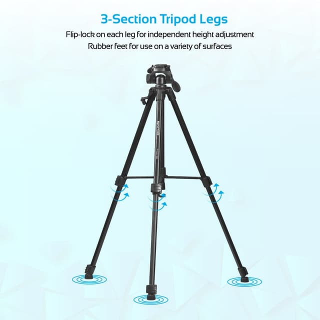 ترايبود ثلاثية الأرجل قابلة للطي  PROMATE Aluminium Alloy Tripod with Quick-Release Plate