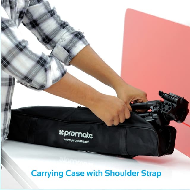 ترايبود ثلاثية الأرجل قابلة للطي  PROMATE Aluminium Alloy Tripod with Quick-Release Plate