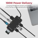 promate Ultra-Compact USB-C Hub with 100W Power Delivery