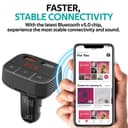 promate Car Wireless FM Modulator With Quick Charge 3.0 Port