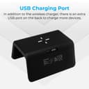 منبه ذكي 3 في 1  PROMATE Multi-Function LED Alarm Clock with 10W Wireless Charger