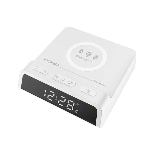 منبه ذكي 3 في 1  PROMATE LED Alarm Clock and Charging Station