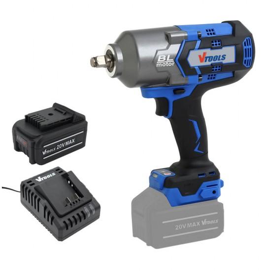 VTOOLS 20V Cordless Impact Wrench