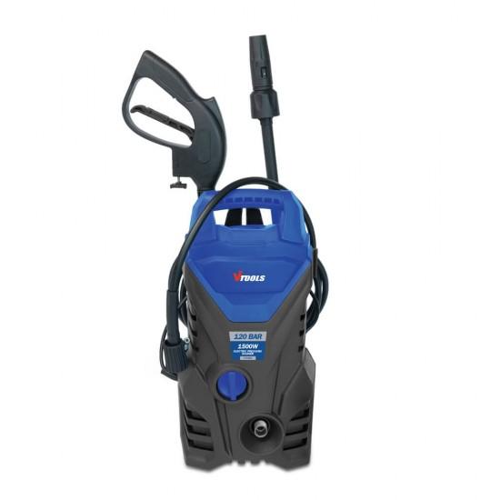 Vtools 1500W 120Bar Corded Electric Pressure Washer With 5 Meter Hose