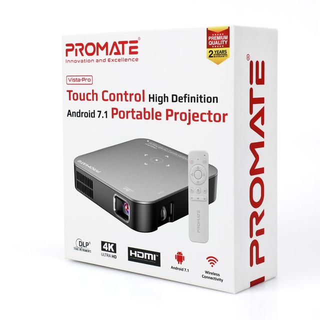بروجكتور محمول بنظام أندرويد   PROMATE Touch Control Android 7.1 Portable Projector