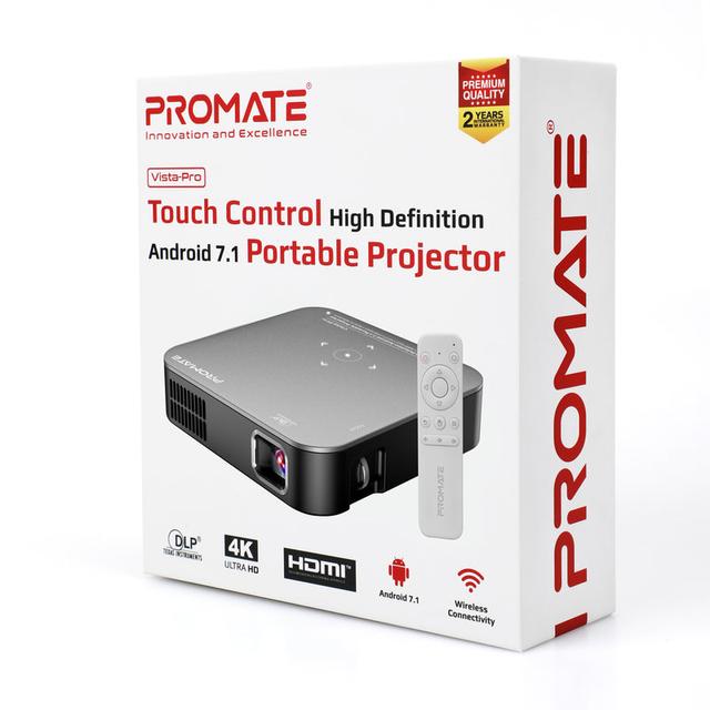 بروجكتور محمول بنظام أندرويد   PROMATE Touch Control Android 7.1 Portable Projector - SW1hZ2U6NTM3MDY1