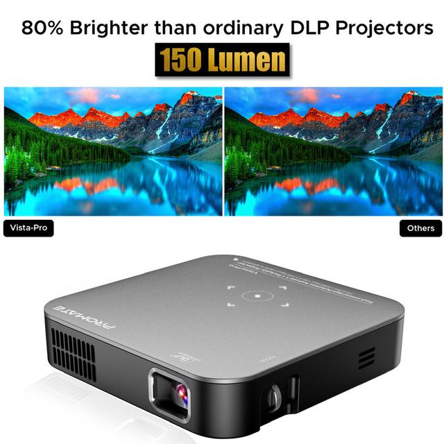 بروجكتور محمول بنظام أندرويد   PROMATE Touch Control Android 7.1 Portable Projector