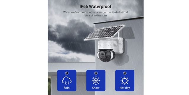 كاميرا مراقبة خارجية 360 درجة بالطاقة الشمسية 4G PTZ solar Battery Powered Floodlight camera