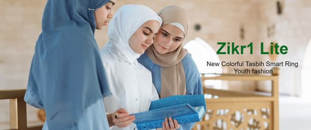 خاتم التسبيح الذكي زكر لايت Zikr Lite Smart Tasbih Ring