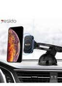 Yesido C39 Magnet Holder Free Rotaion Mobile Car Holder Black - SW1hZ2U6NTQyMjQy