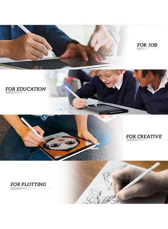 قلم لمس للرسم عالي الدقة أبيض | Capacitive Stylus Pen