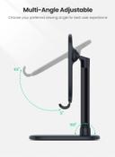 UGREEN Tablet Stand Foldable iPad Holder Metal Compatible With iPad/Pro /12.9 /2021/ 8th Generation / Mini Air 2021 Samsung Tab iPhone 13/13mini/13 Pro/13 Pro Max