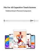 قلم لمس للرسم عالي الدقة أبيض | Capacitive Stylus Pen