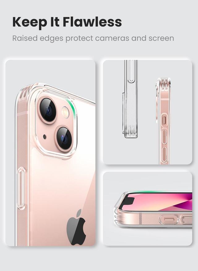 كفر ايفون 13 - شفاف UGREEN iPhone 13 Protective Case Clear Cover - SW1hZ2U6NTQyNzY1