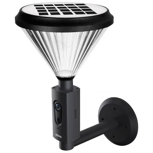 إضاءة ذكية للحدائق مع كاميرا مراقبة بالطاقة الشمسية ESCAM QF190 Wireless Solar Garden Light Camera