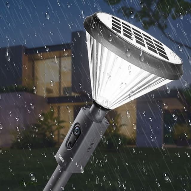 إضاءة ذكية للحدائق مع كاميرا مراقبة بالطاقة الشمسية ESCAM QF190 Wireless Solar Garden Light Camera