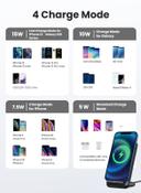 شاحن لاسلكي ( 15W ) - اسود UGREEN -  Fast Wireless Charger Stand Pad for iPhone 13 Pro 12 Pro Max 12 Pro 11 XS Max X 8P Samsung S20+ S20 S10 Note10 S9 Airpods 2 Pro