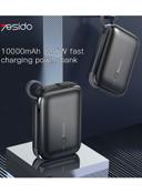 باور بانك 10000mAh أسود YP18 Supper Mini Powerbank - Yesido