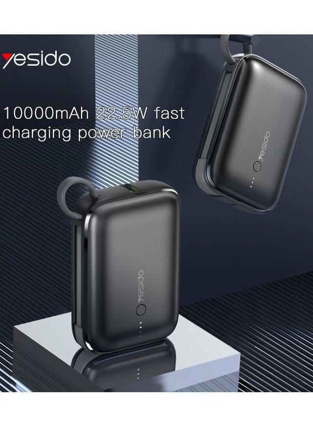 باور بانك 10000mAh أسود YP18 Supper Mini Powerbank - Yesido - SW1hZ2U6NTQwNzA0