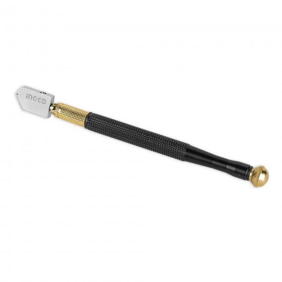 INGCO 165MM Glass Cutter With Plastic Handle and Oil-filled Carbide Tip