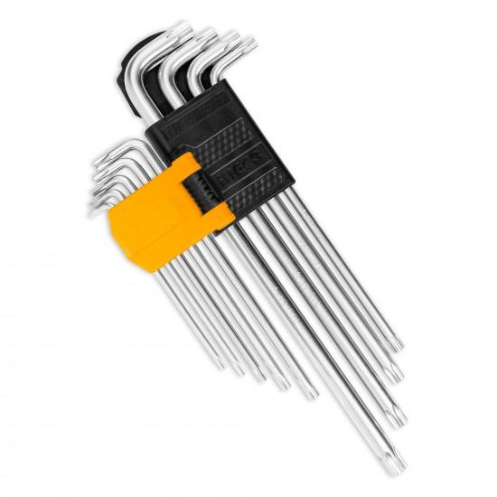 طقم مفاتيح توركس 9 قطع INGCO Extra Long Arm 9 PCs Torx Key Set