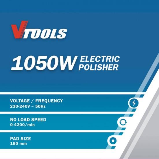 جهاز تلميع السيارة 1050 وات Vtools 1050W Electric Polisher For Car, Boat & Home - SW1hZ2U6NTU0OTE4