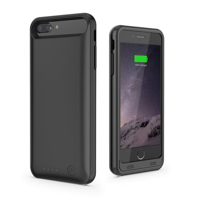 باور بانك 3,100mAh وكفر لهاتف iPhone 8 Plus أسود iPhone 8 Plus Case with Battery - Merlin